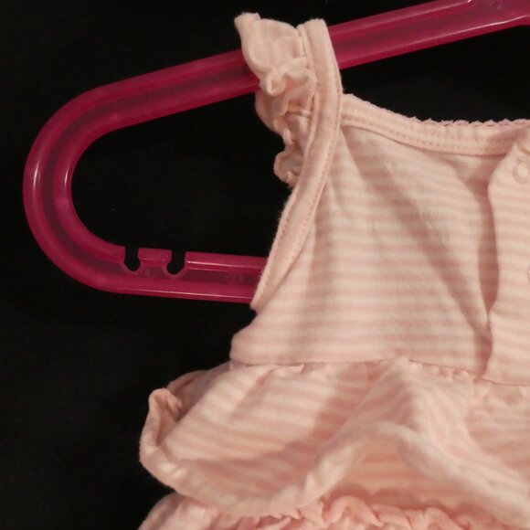 CARTER'S | 6 months | Pink Ruffle Baby Dress with Floral Applique - Picture 10 of 15